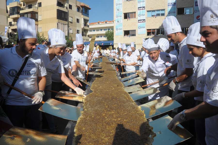 Lebanon Number One with World’s Longest Pastry