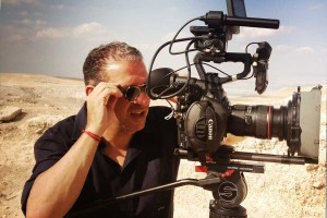 Film maker Ruggero Gabbai filming "Paradise that was Egypt."