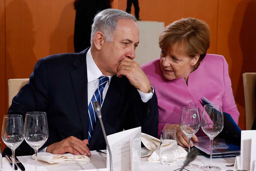 German Chancellor Merkel Visits Israel Amid Disagreements Over Iran, Palestinians