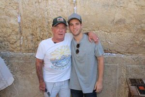 James Caan with son James Jr. at the Western Wall. (Photo: Ohr Gefen)