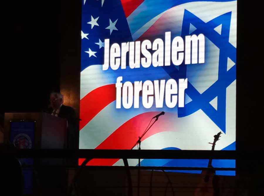 Shopping List of Support for Israel Focus of Republican Rally in Jerusalem