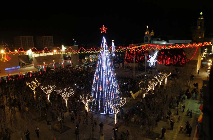 Chanukah and Christmas Arrive Together to Light Up the Holy Land