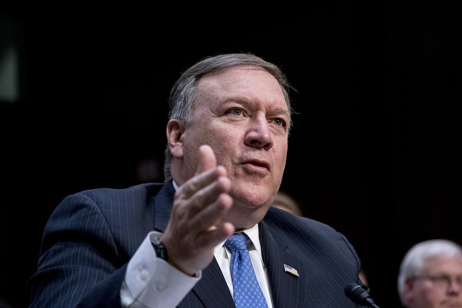 Newly-confirmed U.S. Secretary Of State Mike Pompeo On Mideast Tour
