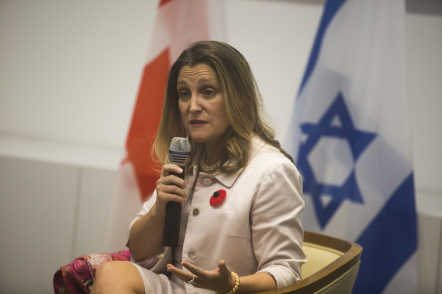 Canadian FM Hails Close Ties With Israel During Maiden Voyage To Holy Land