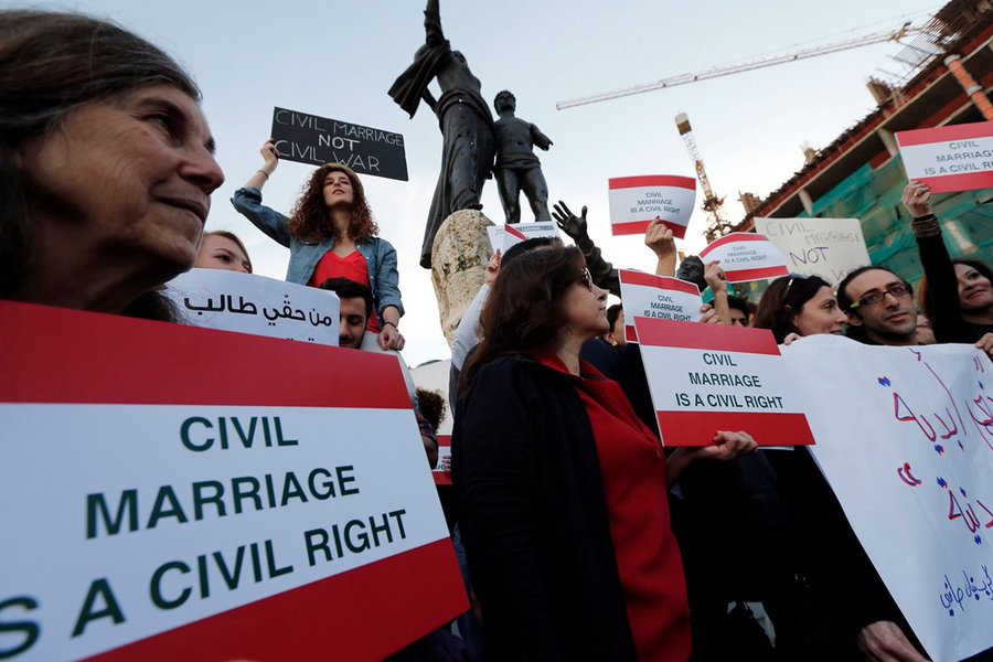 Civil Marriage Debate Returns To Lebanon As Protesters Take To Streets
