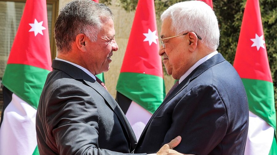 Jordanian King Abdullah II Meets With U.S. Peace Team In Washington