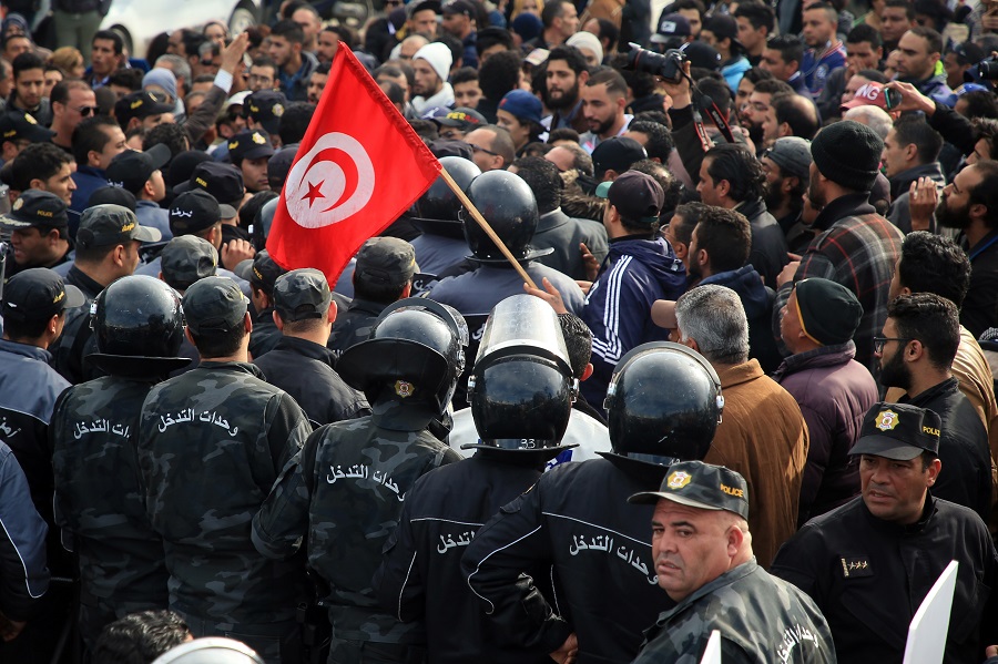Cradle Of ‘Arab Spring’ In Flux As Massive Protests Rock Tunisia