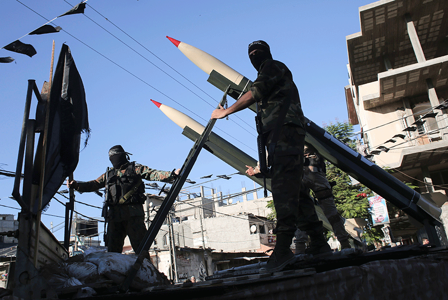 Five More Rockets Fired, but Israel Allows Business as Usual