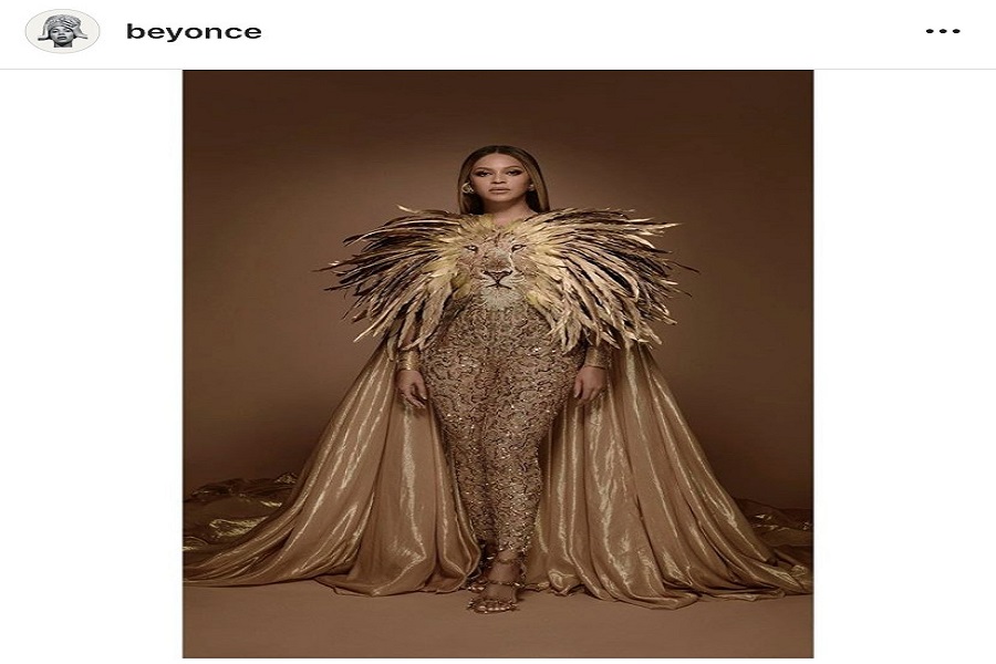Beyoncé Dons Lioness-themed Dress By Lebanese Designer