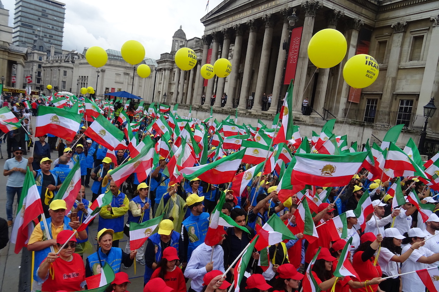 Iranian Expats Rally in London against the Mullah Regime