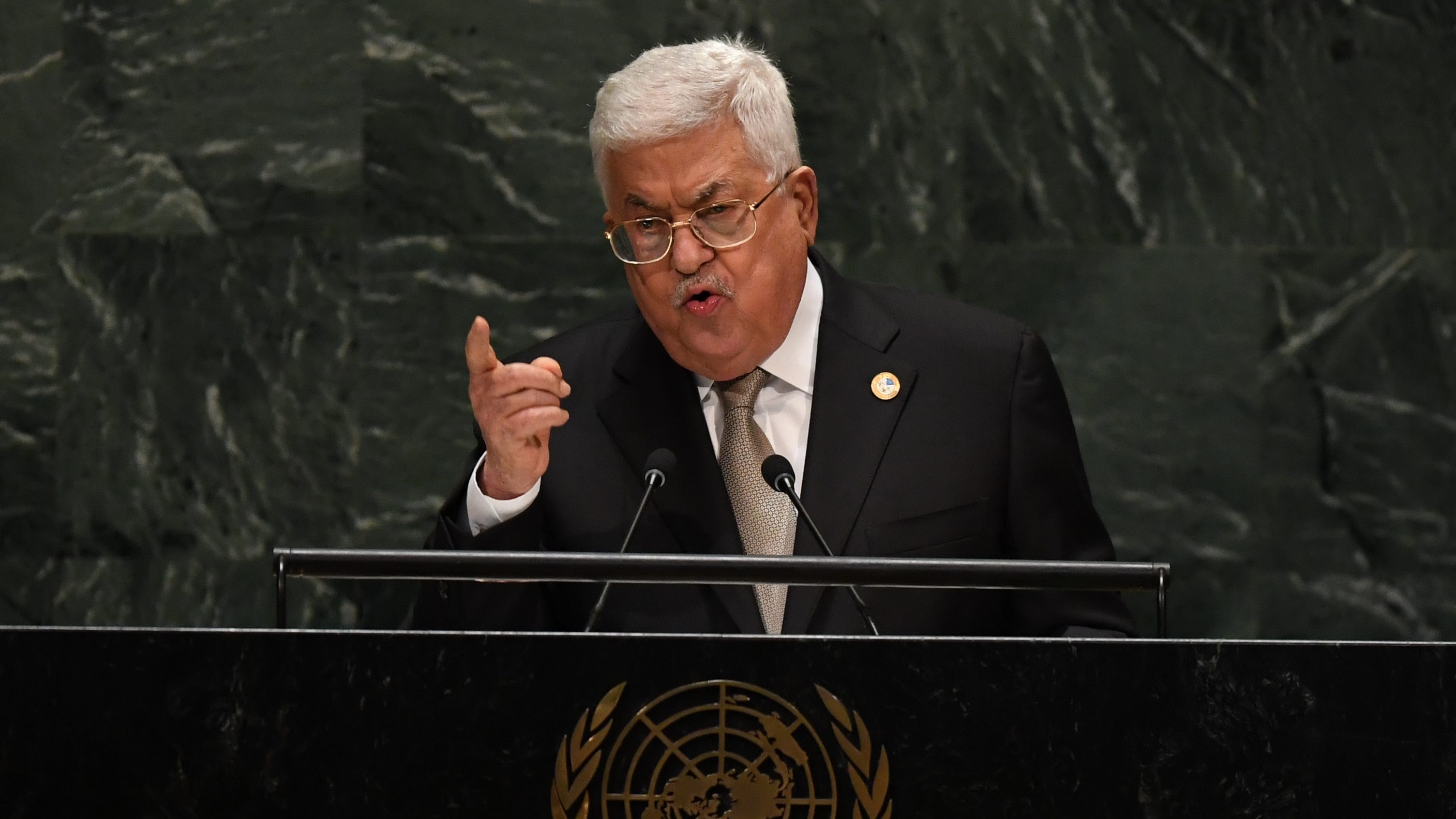 PA’s Abbas slams Israel at UN
