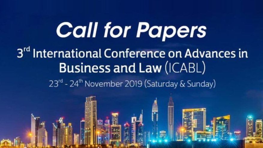 3rd International Conference on Advances in Business and Law