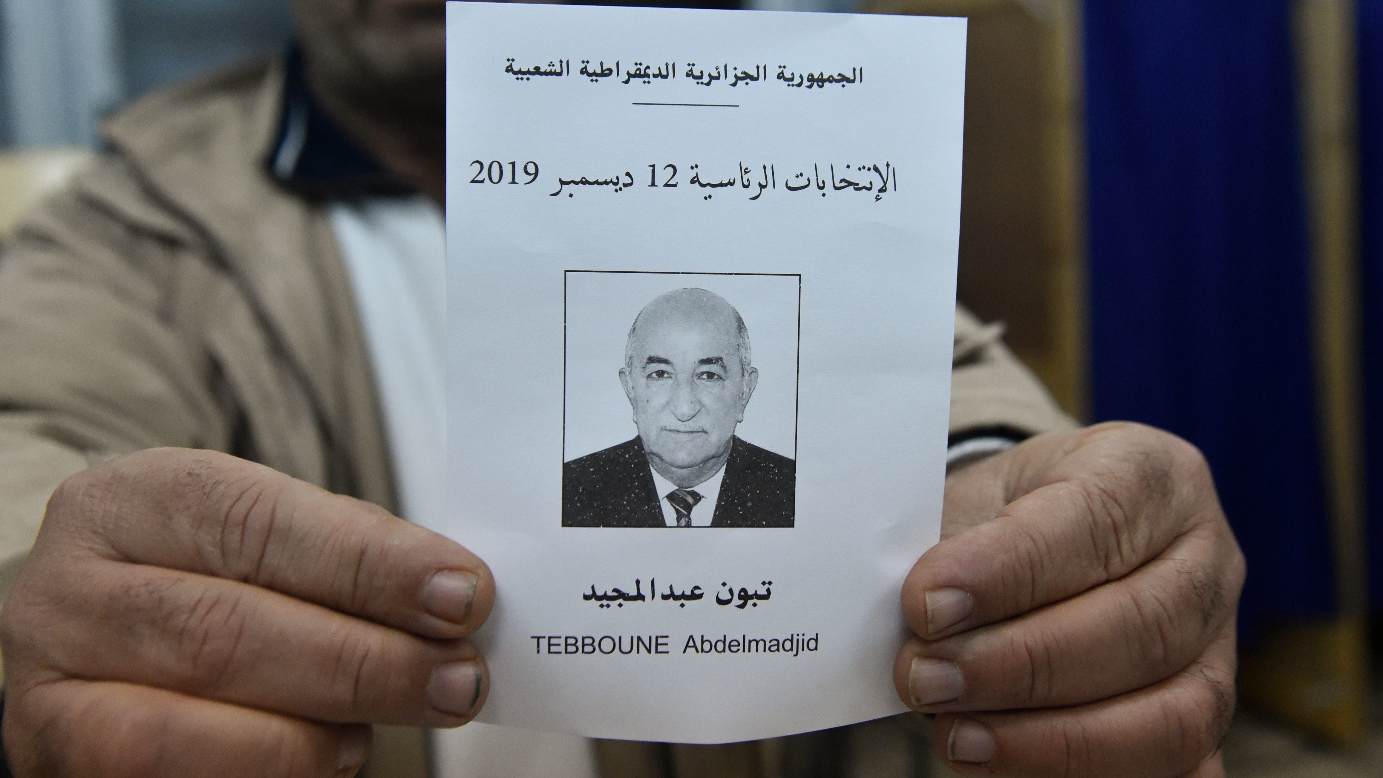 Former PM Tebboune Declared Winner in Algerian Election