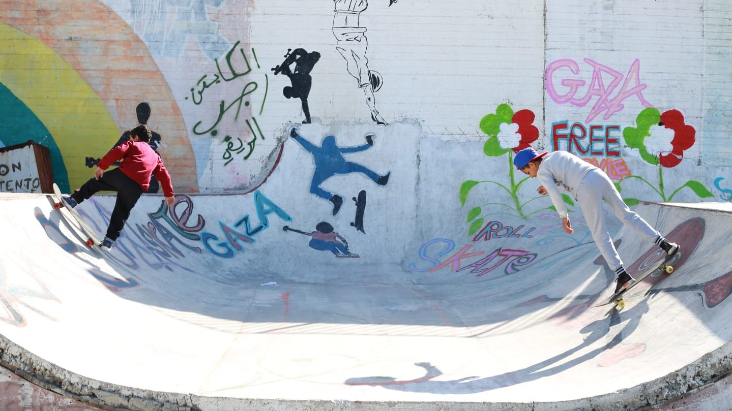 Italians Raise Gaza’s Skateboarding to New Heights