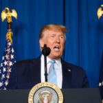 US President Donald Trump says America does not seek war or regime change with Iran, less than a day after the US launched an airstrike in Baghdad that killed Iran's top general, Qasem Soleimani, Mar-a-Lago estate, Palm Beach, Florida, January 3, 2020. (Jim Watson/AFP via Getty Images)