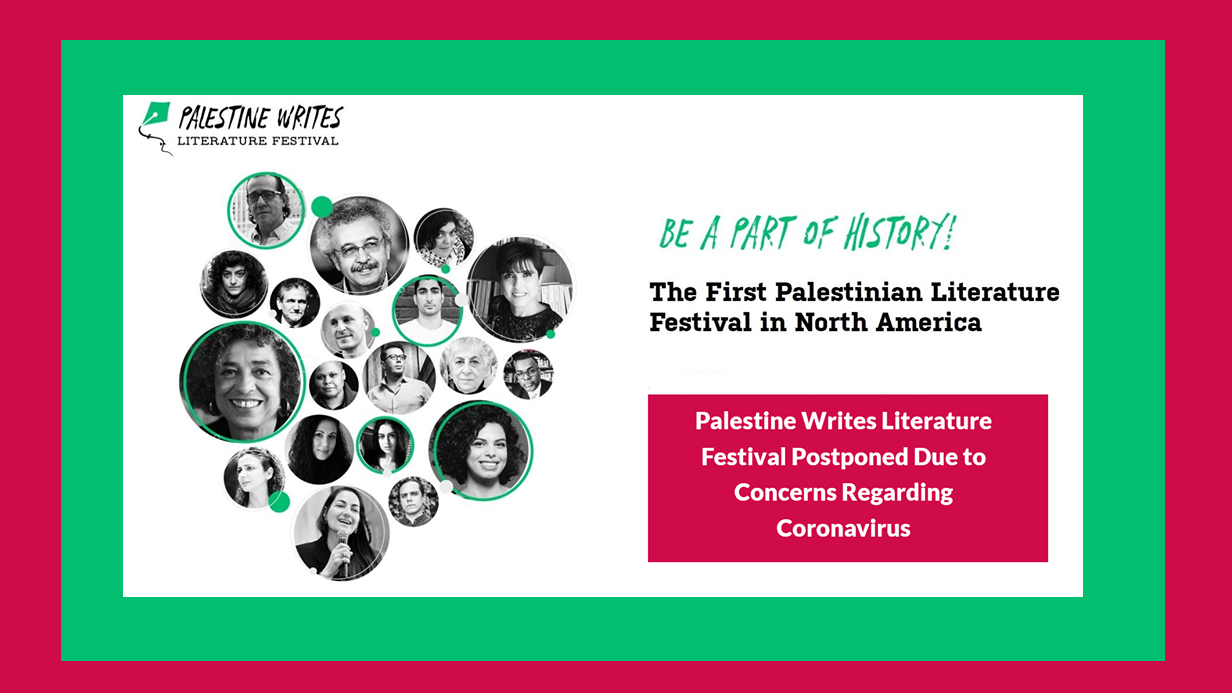 Palestine Writes Literature Festival Postponed