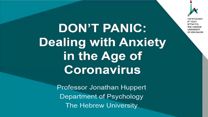 Don’t Panic – Dealing with Anxiety in the Age of Corona