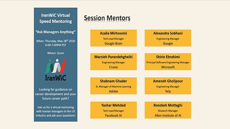 IranWiC Virtual Speed Mentoring