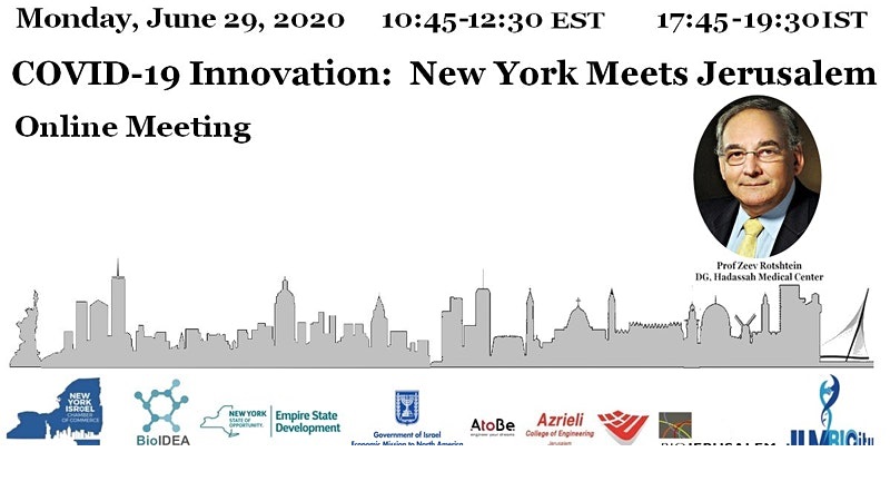 COVID-19 Innovation: New York Meets Jerusalem