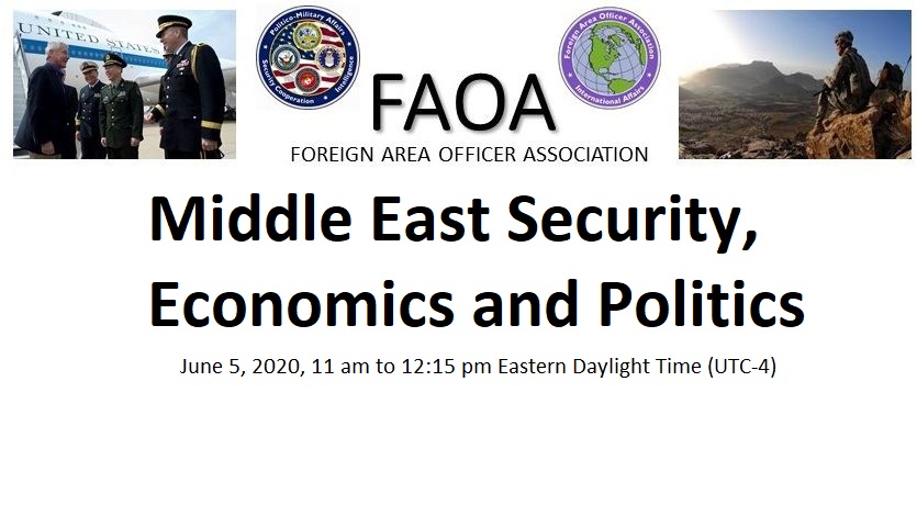 Middle East Security, Economics and Politics