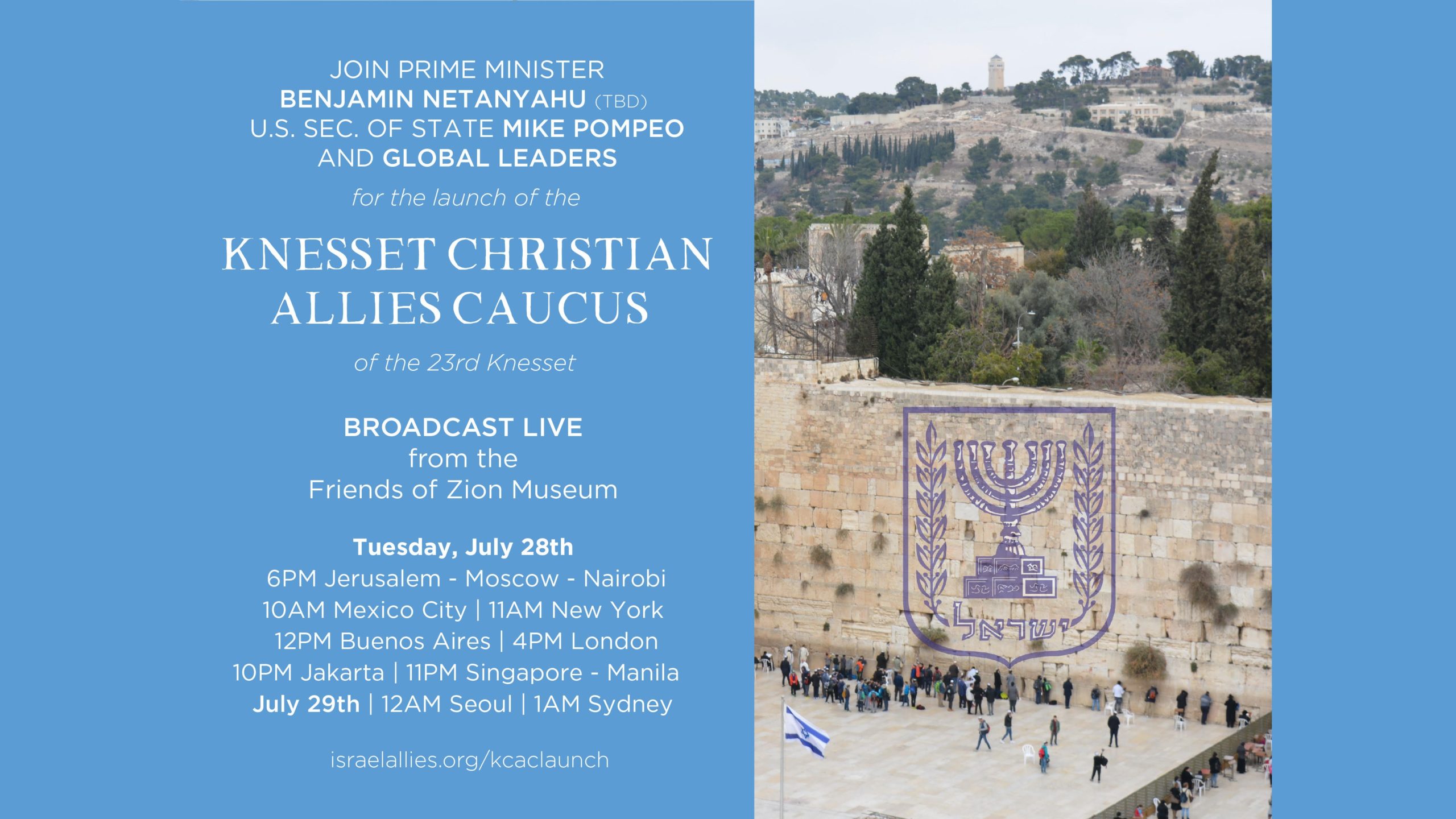 Relaunch of the Knesset Christian Allies Caucus