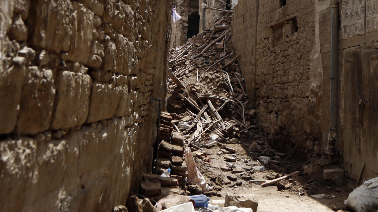 Downpours Threaten Sanaa’s Historic Mud-brick Buildings