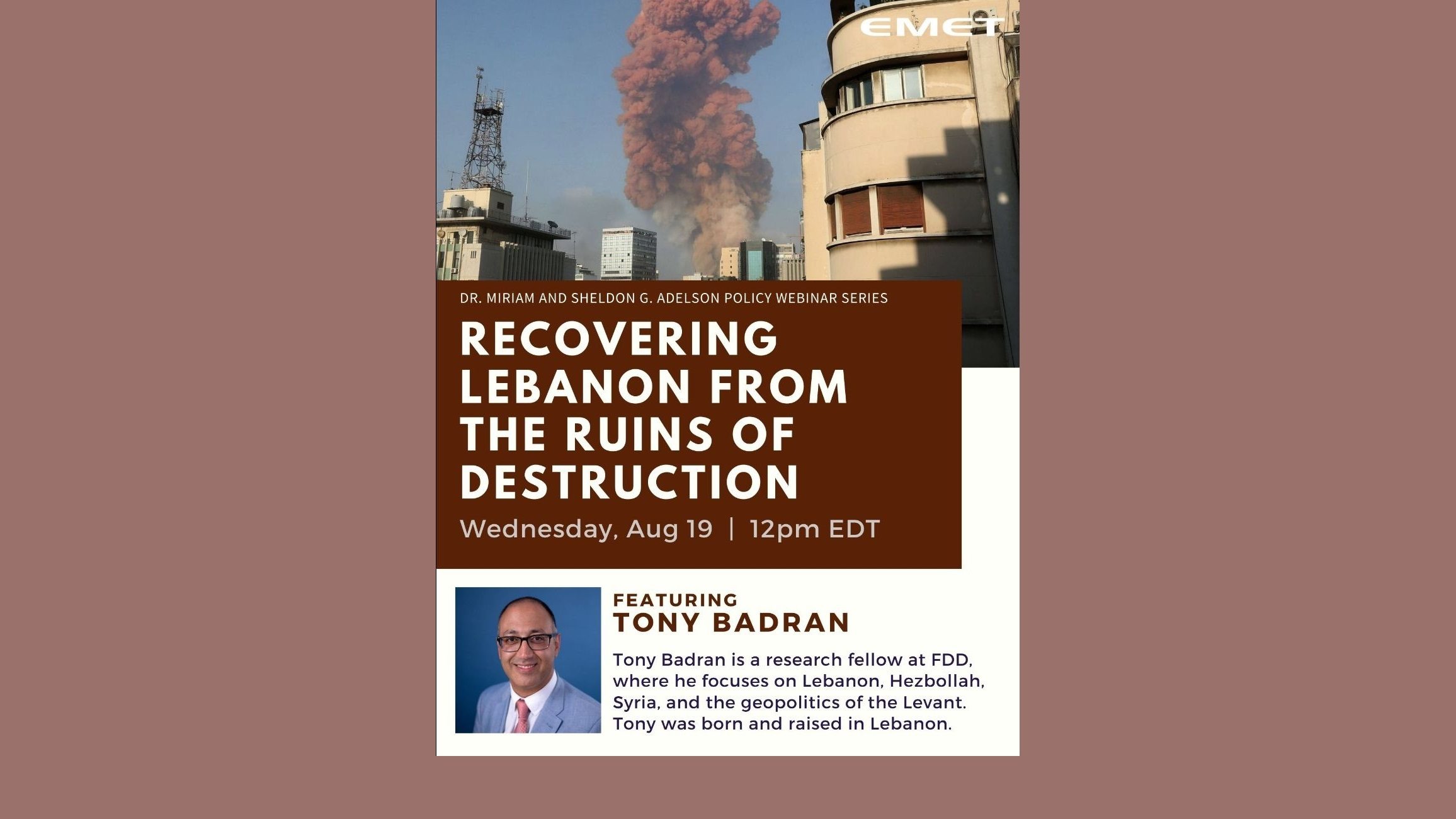Recovering Lebanon from Ruins of Destruction