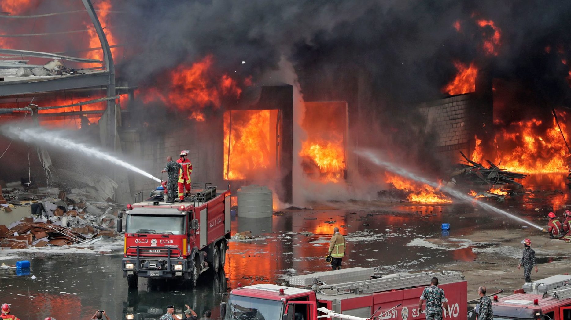 Fire at Beirut Port Stretches Nerves of Local Residents