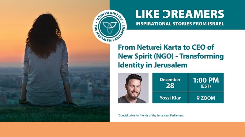 From a ‘Hasid’ to CEO of New Spirit – Transforming Identity in Jerusalem