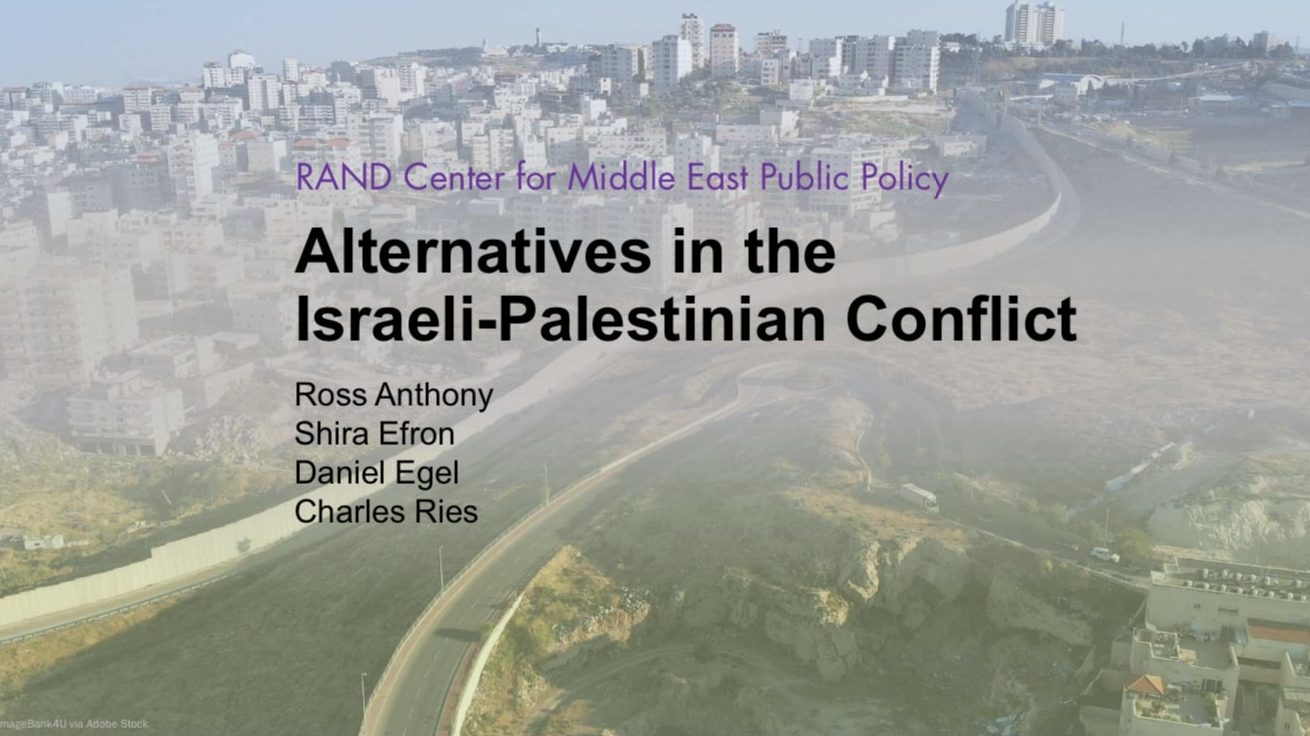 RAND Israeli-Palestinian Study Sees Cool Response to Conflict Alternatives
