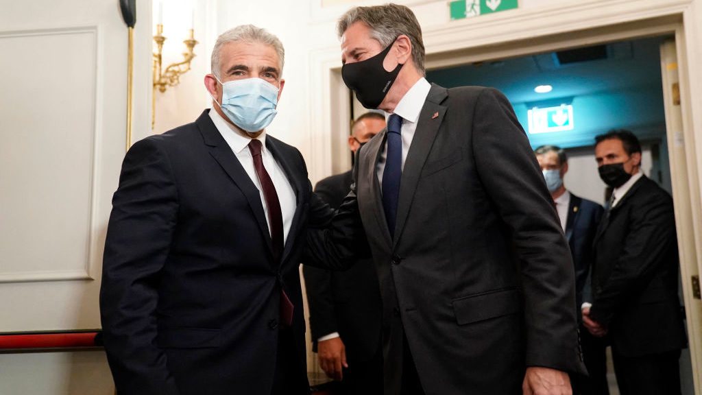 Lapid, Blinken Discuss Iran Nuclear Deal, US-Israel Relations in Rome