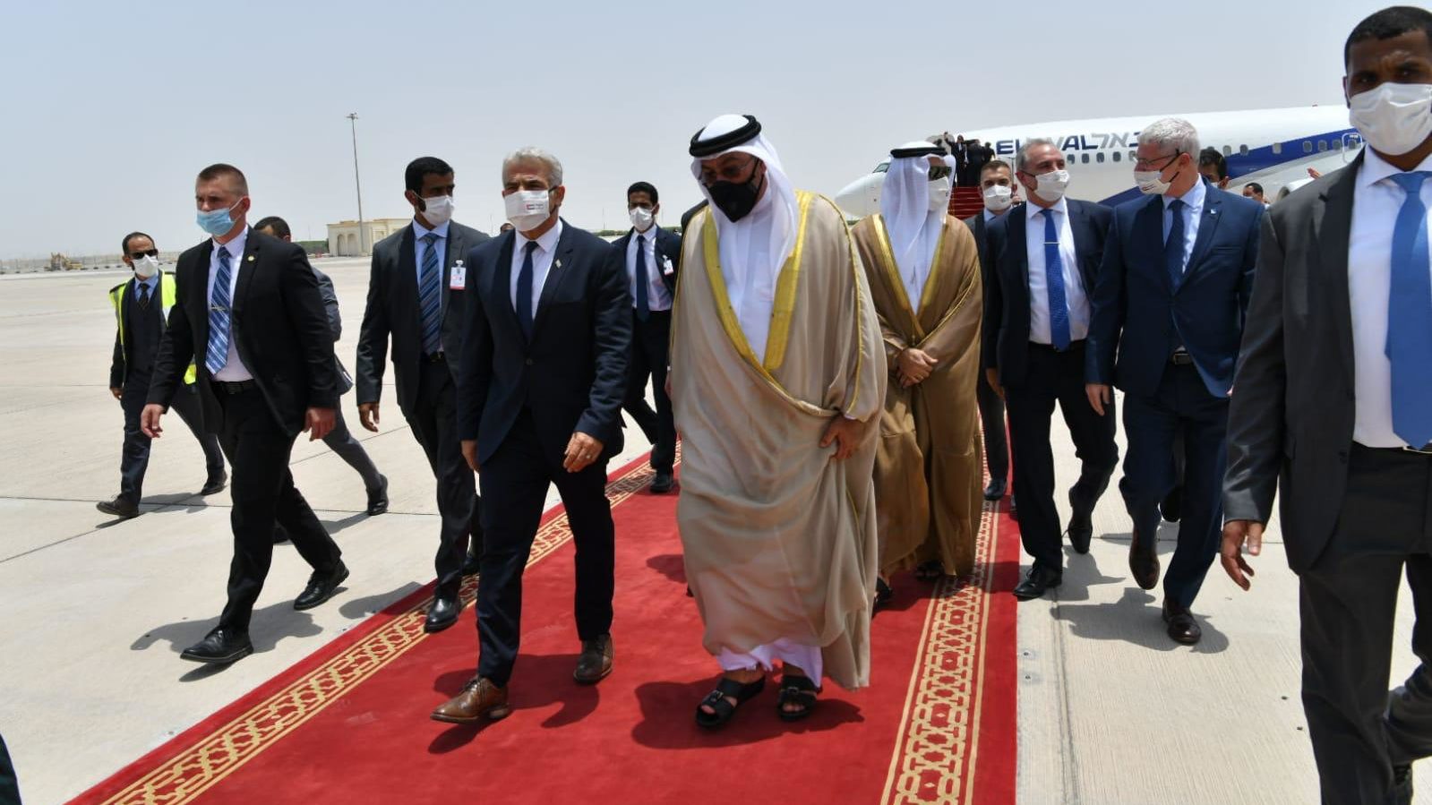 Israel’s Yair Lapid Lands in UAE to Begin Historic Visit