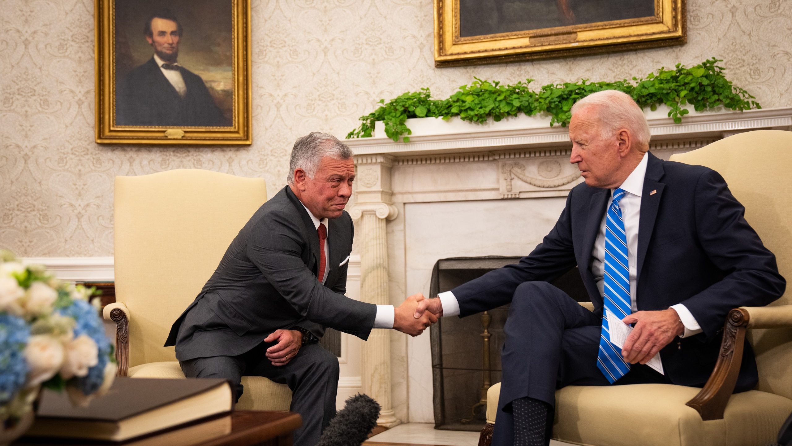 Jordan’s King Abdullah, US President Joe Biden ‘Hang Out’ at White House
