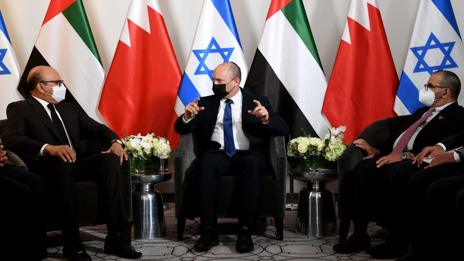 Israel’s PM Meets Senior Ministers From UAE, Bahrain on UNGA Sidelines