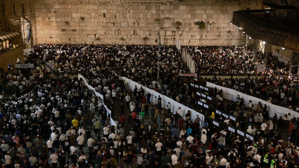 A Million People Visited Jerusalem’s Western Wall During Holiday Season