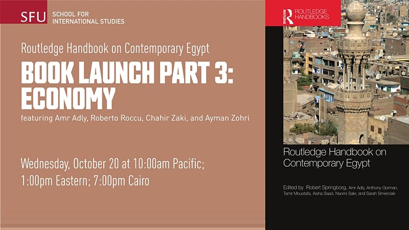 Routledge Handbook on Contemporary Egypt Book Launch: Economy