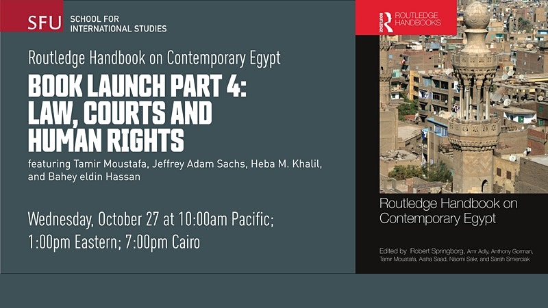 Routledge Handbook on Contemporary Egypt: Law, courts, and human rights