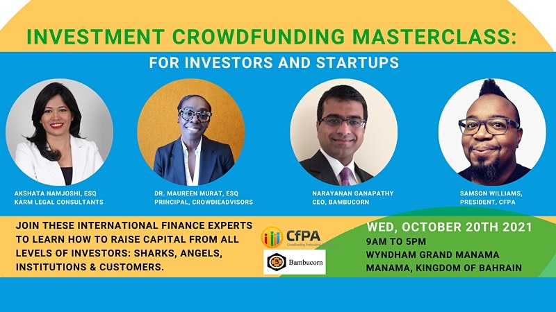 Investment Crowdfunding Masterclass – For Investors and Startups (Bahrain)