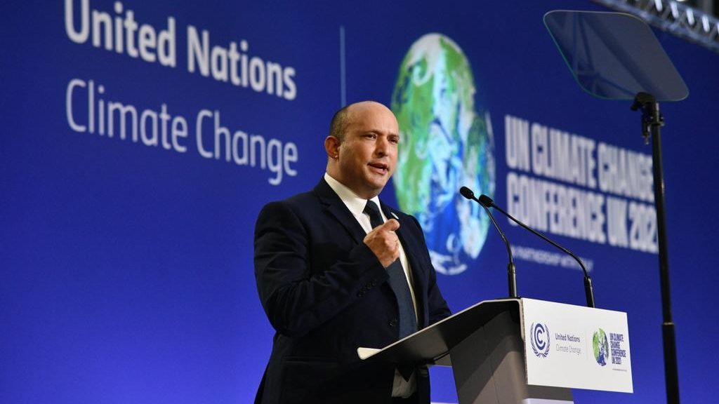 Naftali Bennett Debuts at Glasgow With Global Warming and Regional Security