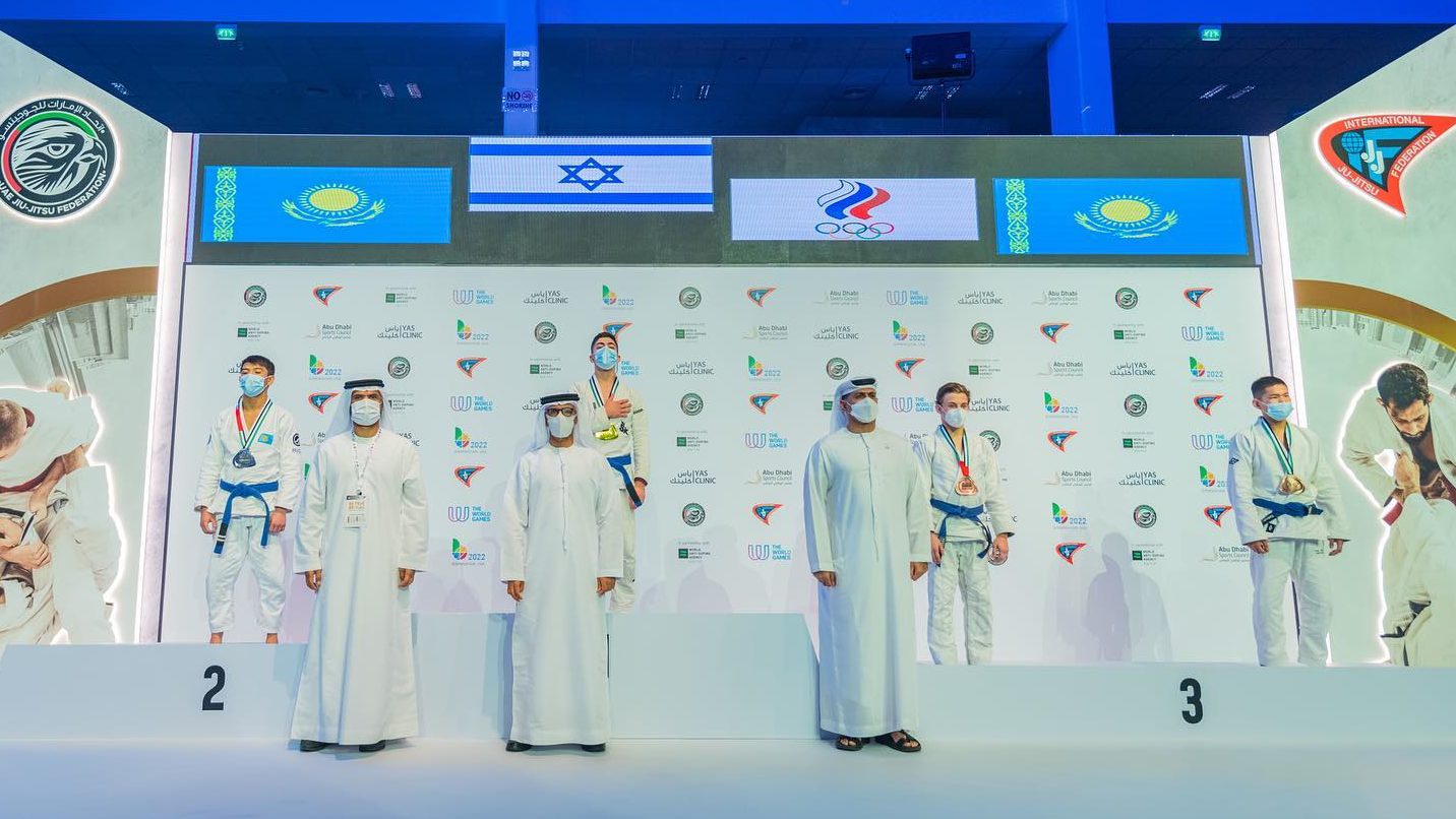 Israeli Teen Wins Gold at Jiujitsu World Championship but Bronze Medal Winner Kneels During National Anthem