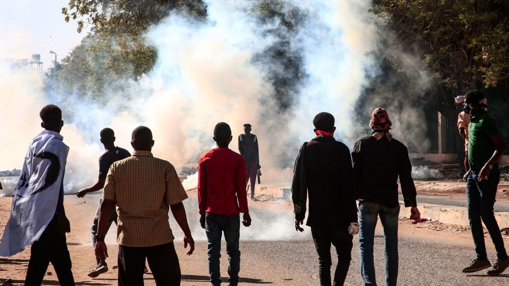 Protests Mark 1 Year Since Military Coup in Sudan