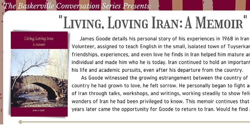 James Goode Book Talk ‘Living, Loving Iran: A Memoir’