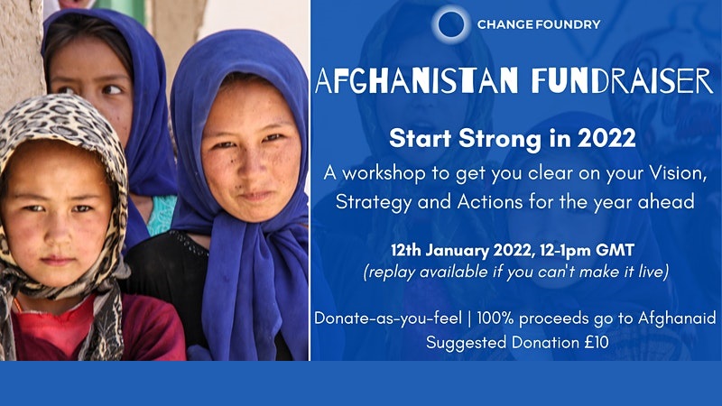 Start Strong in 2022 – A Fundraiser for Afghanaid