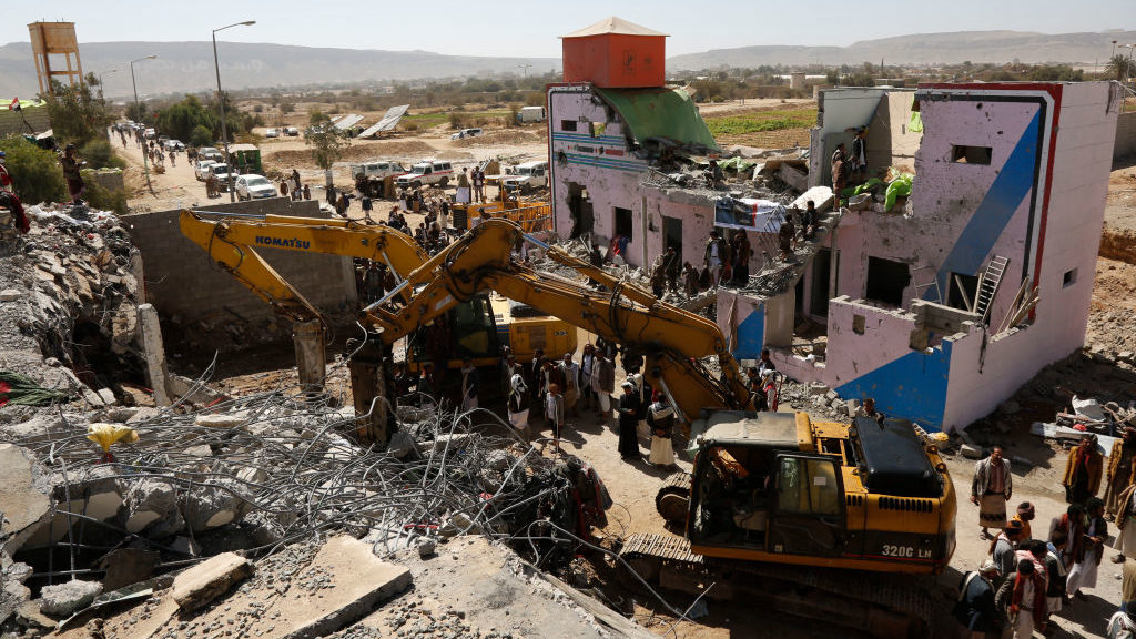 Death Toll From Airstrike on Yemen Rebel-run Prison Reaches 87