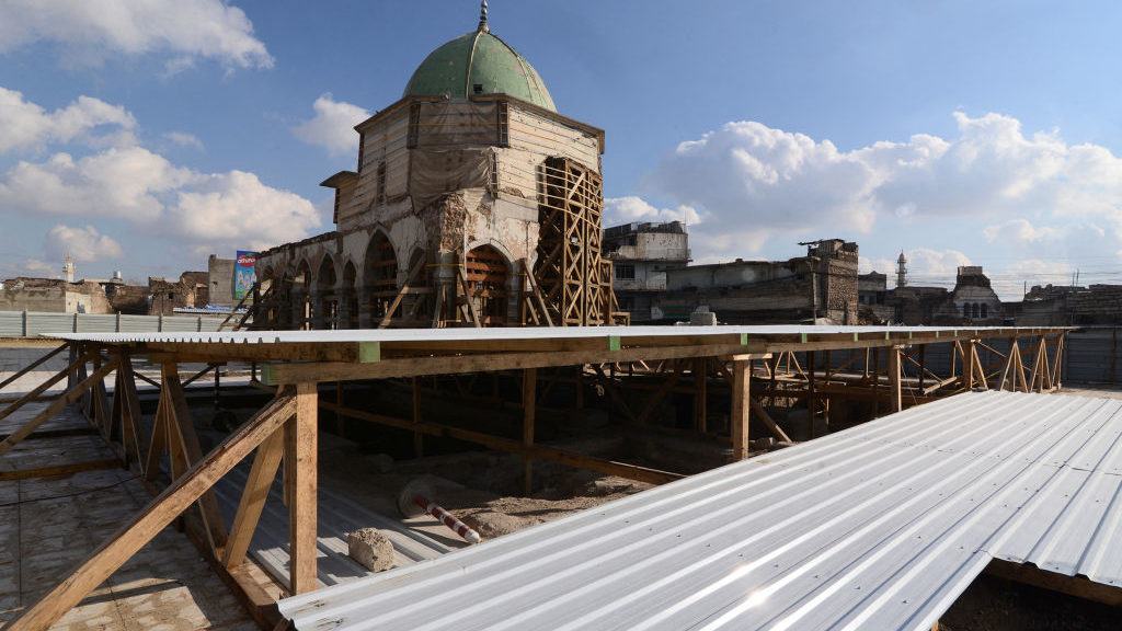 Ancient Prayer Hall Discovered Under Iraq’s Al-Nuri Mosque During Reconstruction Work
