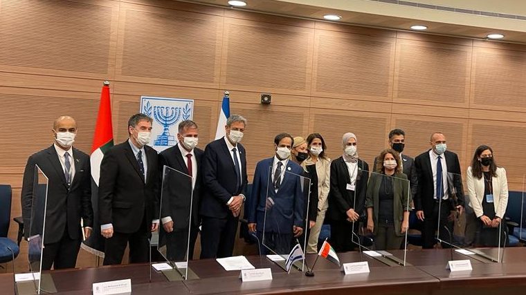 UAE National Council Delegation Visits Israel’s Parliament