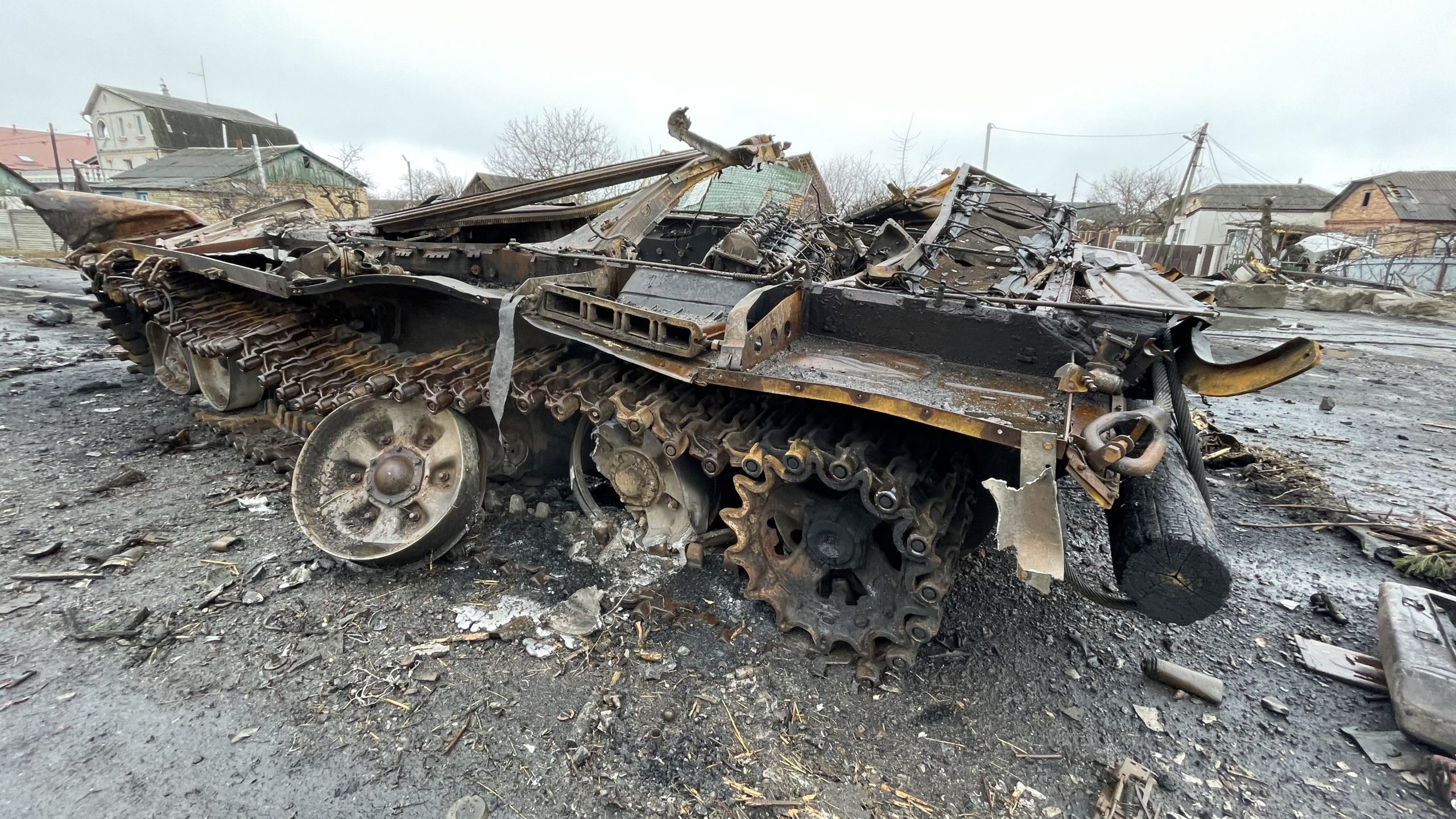 Kyiv Suburb Bears Witness to Fierce Fighting in Ukraine War