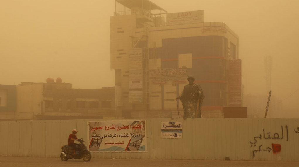 Major Dust Storm Envelopes Iraq, Iran