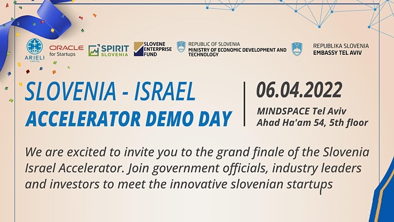 Slovenia-Israel Accelerator – Demo Day Final Event