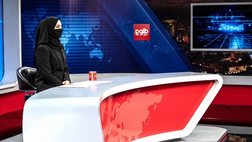 Female News Anchors in Afghanistan Go on Air With Faces Covered